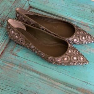 NWOT Tory Burch Yasmin Embroidered Flats
